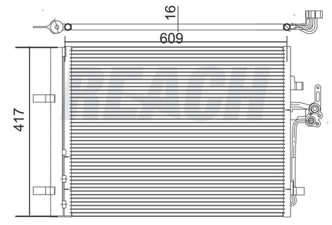 2013 VOLVO S80 2.0 L CONDENSER REA31-3733P