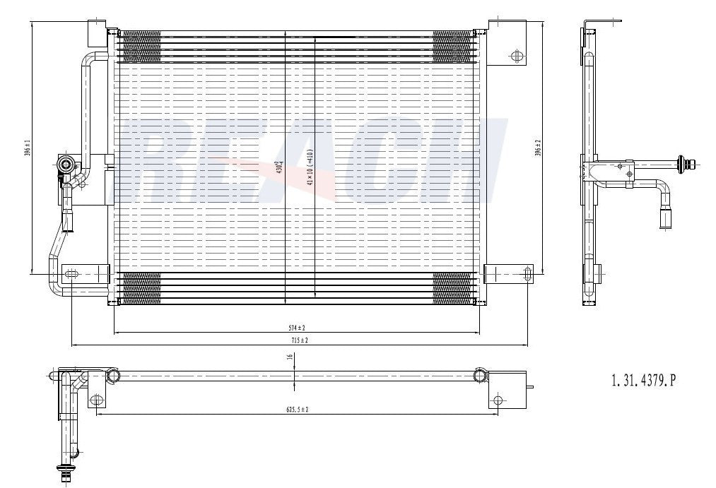 1994 JEEP GRAND CHEROKEE 5.2 L CONDENSER REA31-4379P