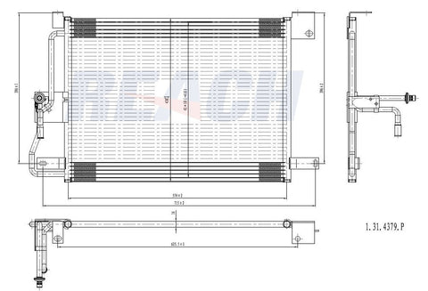 1993 JEEP GRAND CHEROKEE 4.0 L CONDENSER REA31-4379P
