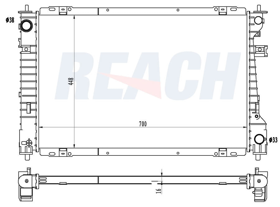 2011 MAZDA TRIBUTE 3.0 L RADIATOR REA41-13040A