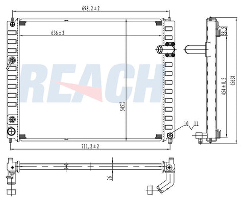 2012 INFINITI FX50 5.0 L RADIATOR REA41-13079A