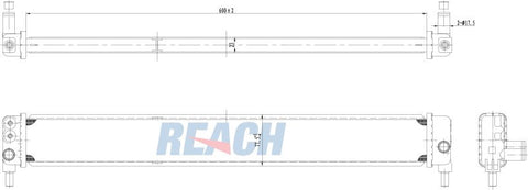 2011 TOYOTA PRIUS 1.8 L RADIATOR REA41-13124A