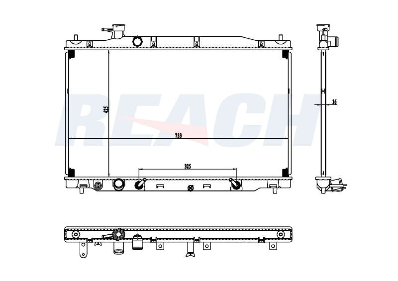 2010 HONDA CR-V 2.4 L RADIATOR REA41-13161A