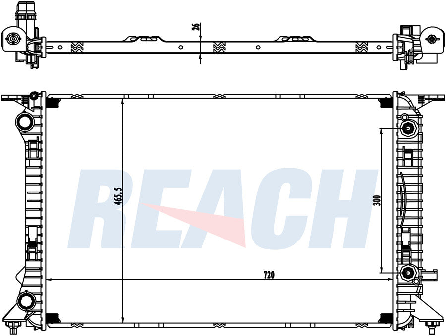 2012 AUDI A5 QUATTRO 2.0 L RADIATOR REA41-13188A