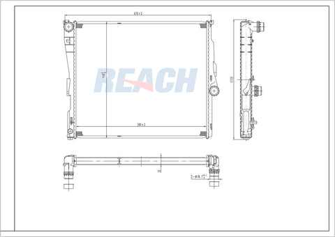2006 BMW X3 3.0 L RADIATOR REA41-2771A