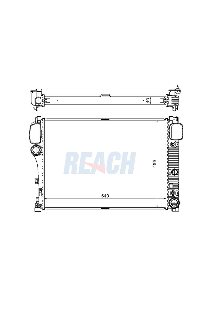 2007 MERCEDES-BENZ CL550 5.5 L RADIATOR REA41-2875A