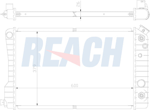 1989 GMC S15 2.5 L RADIATOR REA41-679A