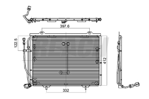 2000 MERCEDES-BENZ C230 2.3 L CONDENSER REA31-3080P