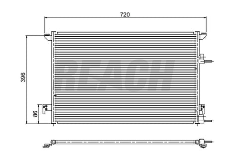 2010 SAAB 9-3X 2.0 L CONDENSER REA31-3388P