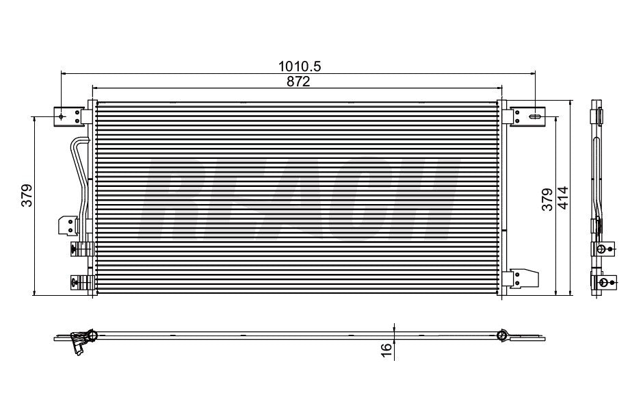 2010 FORD F-550 SUPER DUTY 6.4 L CONDENSER REA31-3690P