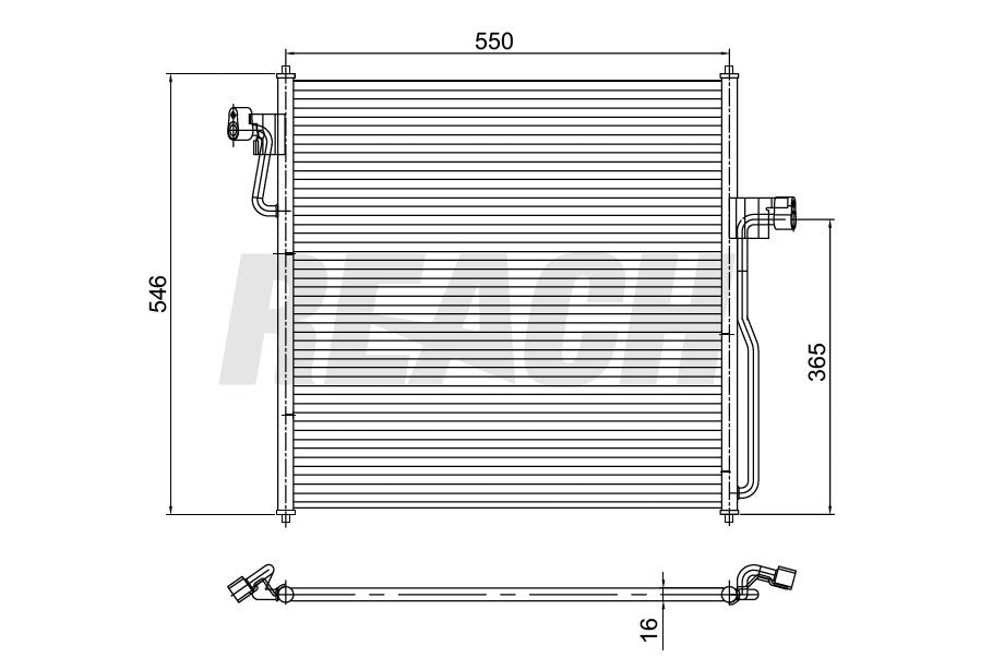 2011 FORD RANGER 4.0 L CONDENSER REA31-4821P