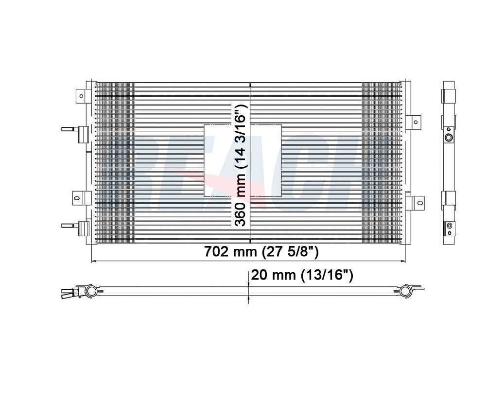 2002 DODGE INTREPID 3.5 L CONDENSER REA31-4974P