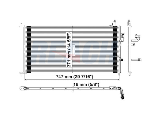 1999 TOYOTA SIENNA 3.0 L CONDENSER REA31-3003P