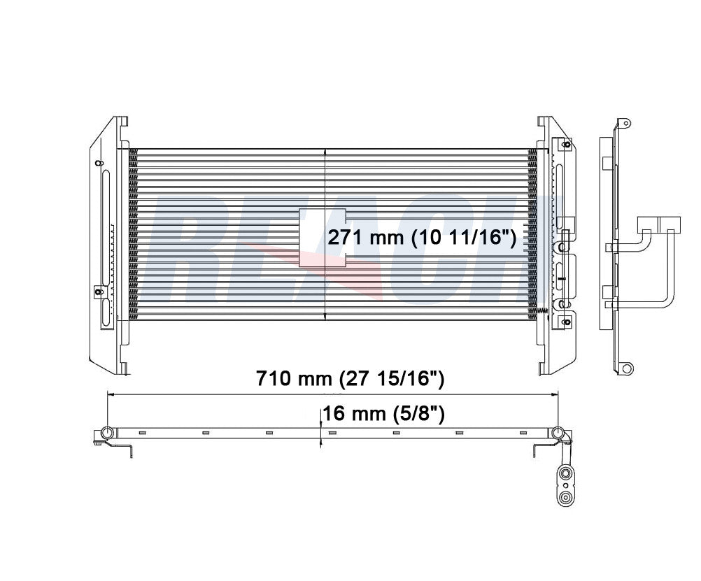 2002 CHEVROLET PRIZM 1.8 L CONDENSER REA31-3009P