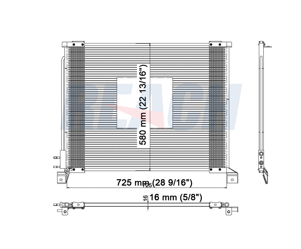 2009 FORD E-350 SUPER DUTY 6.0 L CONDENSER REA31-3011P