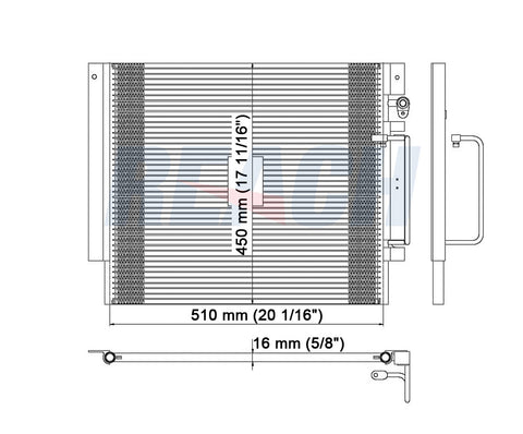 2004 CHEVROLET COLORADO 2.8 L CONDENSER REA31-3014P