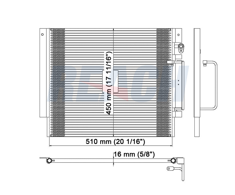 2005 GMC CANYON 3.5 L CONDENSER REA31-3014P