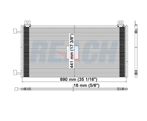1996 CHEVROLET K3500 7.4 L CONDENSER REA31-3026P