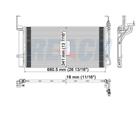 2005 HYUNDAI SANTA FE 2.7 L CONDENSER REA31-3030P