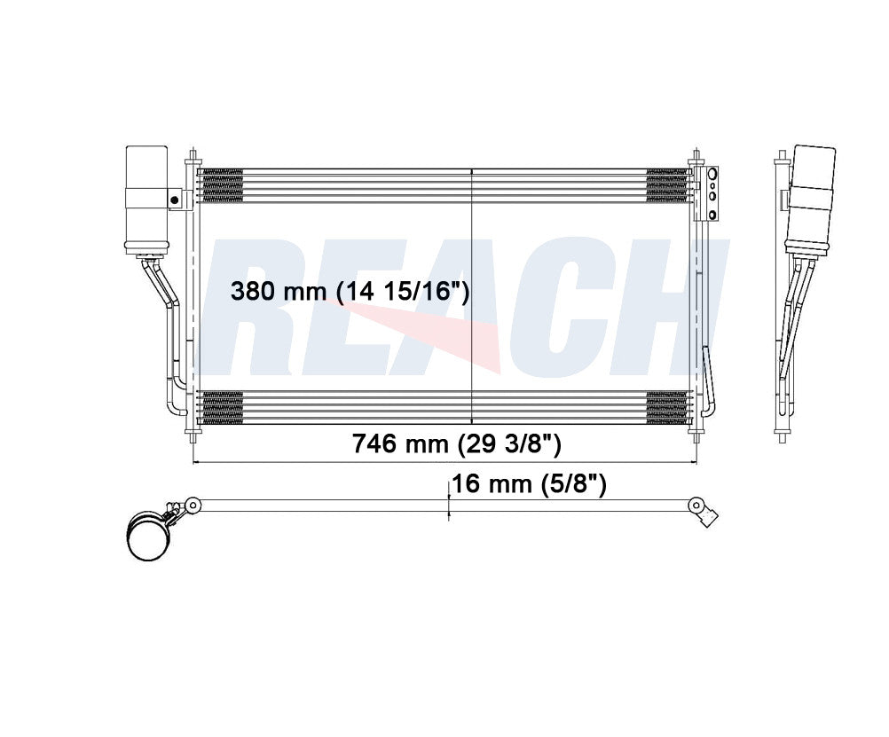 2009 NISSAN QUEST 3.5 L CONDENSER REA31-3034P