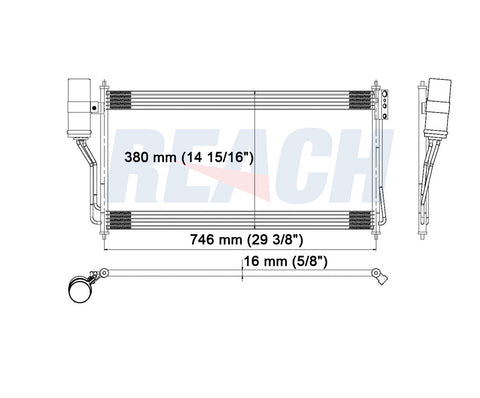 2008 NISSAN QUEST 3.5 L CONDENSER REA31-3034P