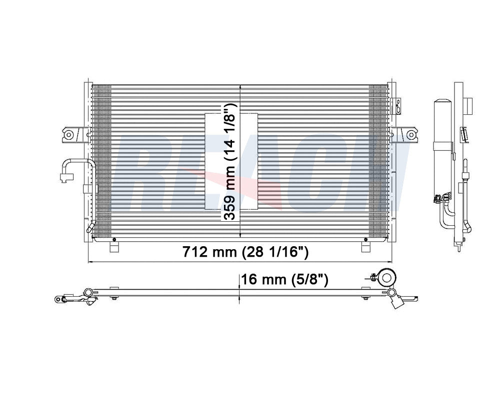 2000 NISSAN MAXIMA 3.0 L CONDENSER REA31-3036P