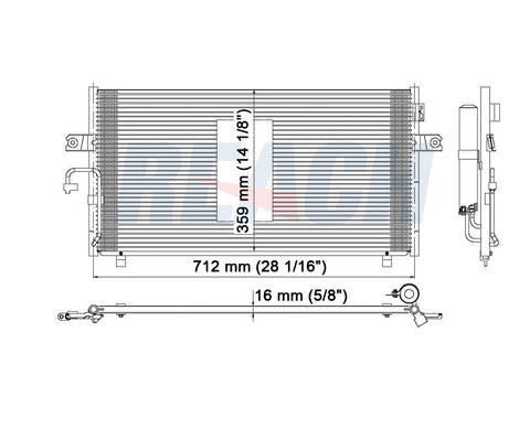 2000 NISSAN MAXIMA 3.0 L CONDENSER REA31-3036P