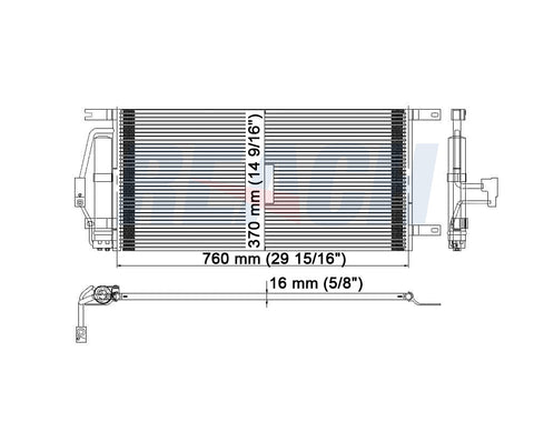 2001 CHEVROLET VENTURE 3.4 L CONDENSER REA31-3050P