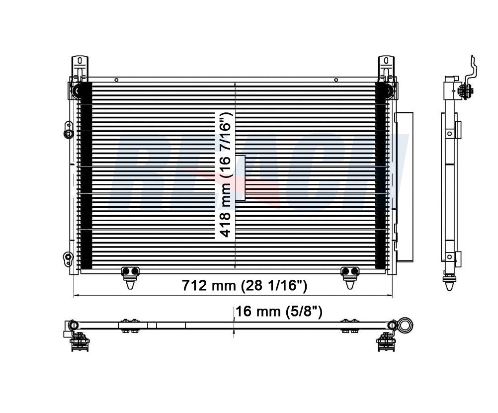 2001 TOYOTA HIGHLANDER 2.4 L CONDENSER REA31-3053P