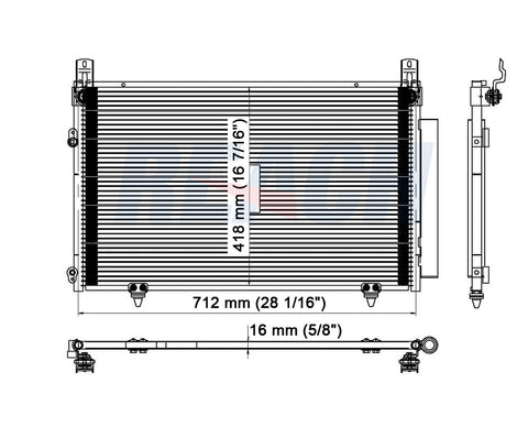 2005 TOYOTA HIGHLANDER 2.4 L CONDENSER REA31-3053P