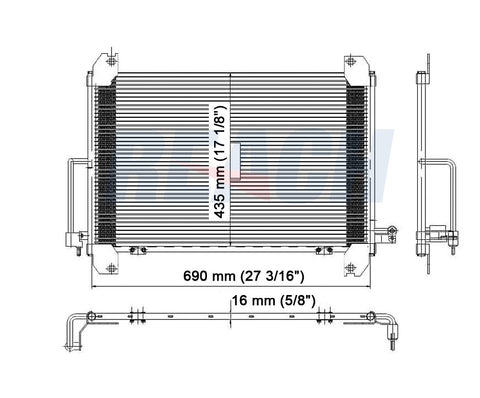 2003 CHEVROLET TRAILBLAZER 4.2 L CONDENSER REA31-3054P
