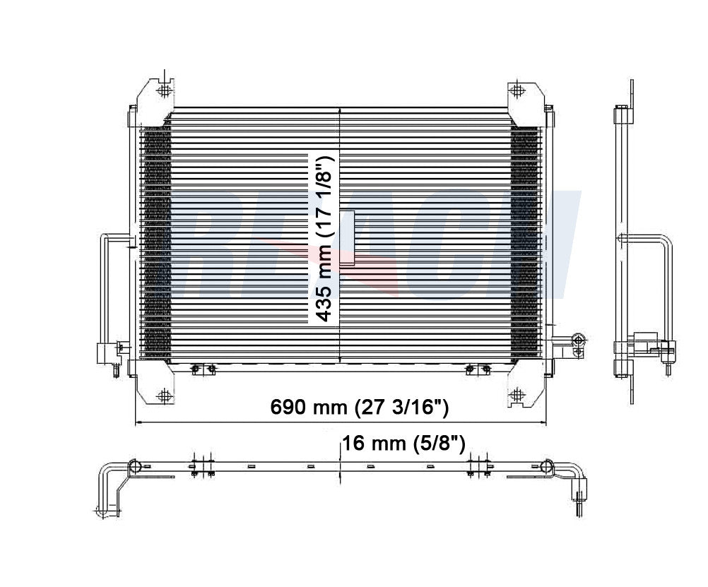 2005 GMC ENVOY 5.3 L CONDENSER REA31-3054P