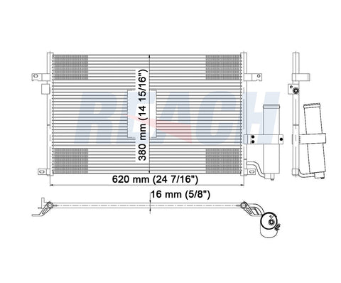 2008 SUZUKI RENO 2.0 L CONDENSER REA31-3055P