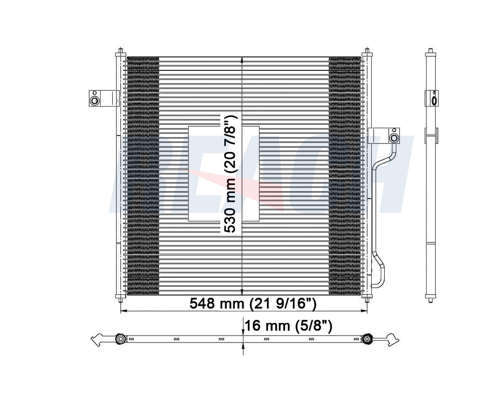 2004 MERCURY MOUNTAINEER 4.0 L CONDENSER REA31-3056P