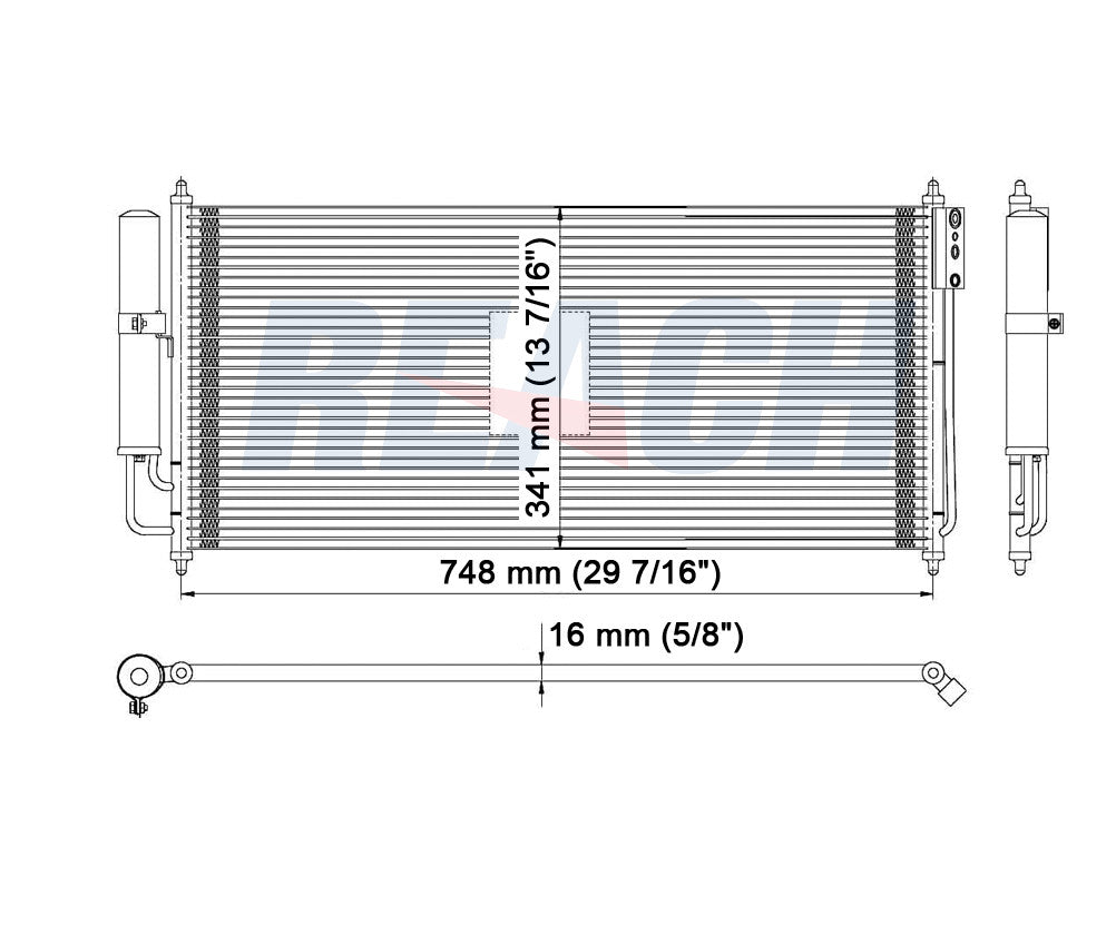 2003 NISSAN ALTIMA 2.5 L CONDENSER REA31-3057P