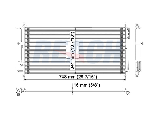 2008 NISSAN MAXIMA 3.5 L CONDENSER REA31-3057P