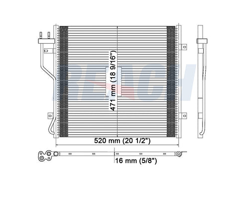 2002 JEEP LIBERTY 2.4 L CONDENSER REA31-3058P