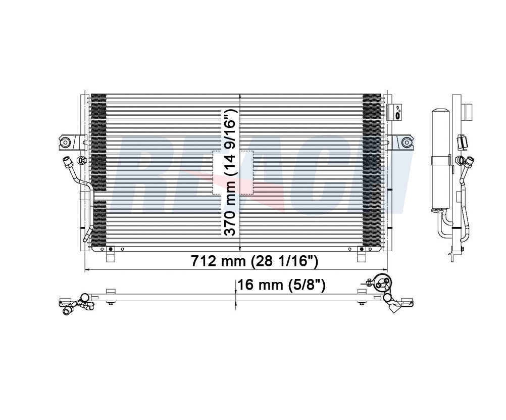 2003 NISSAN MAXIMA 3.5 L CONDENSER REA31-3061P