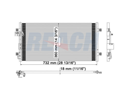 2002 KIA SEDONA 3.5 L CONDENSER REA31-3063P