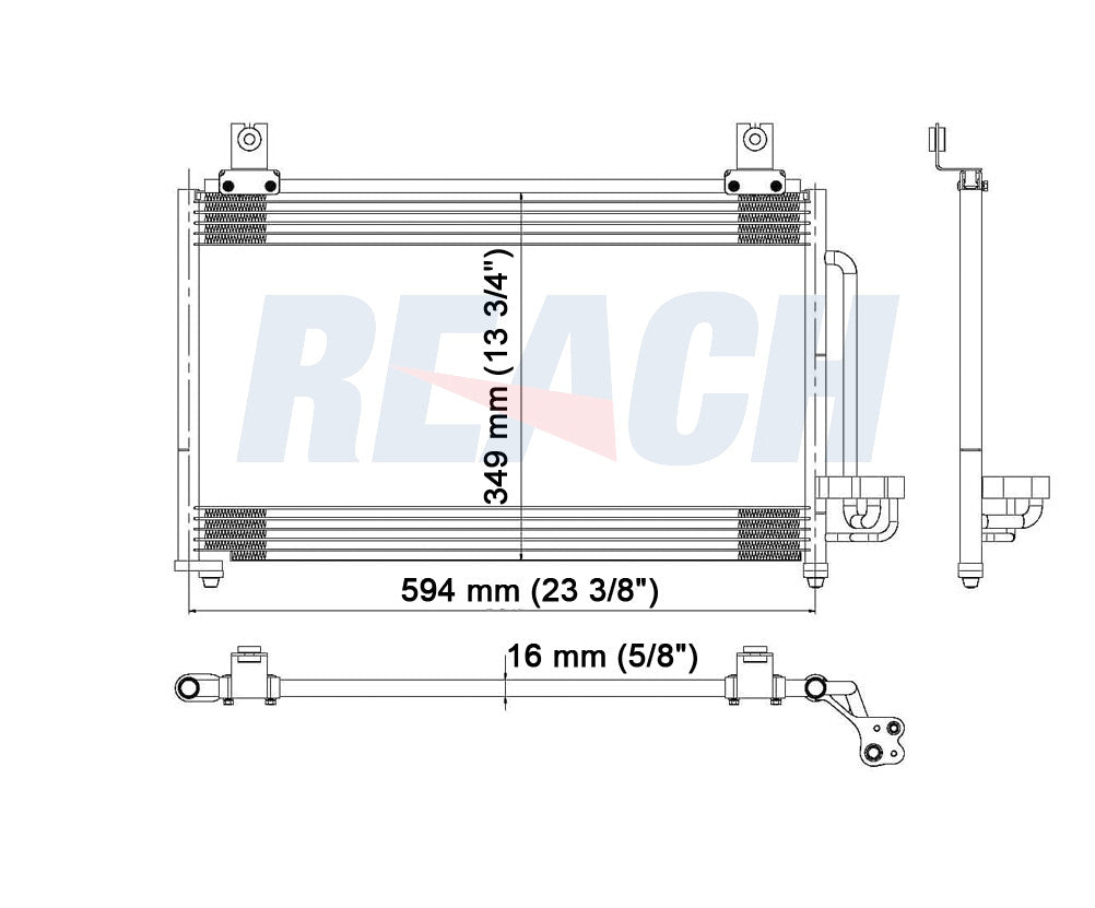 2002 KIA RIO 1.5 L CONDENSER REA31-3066P
