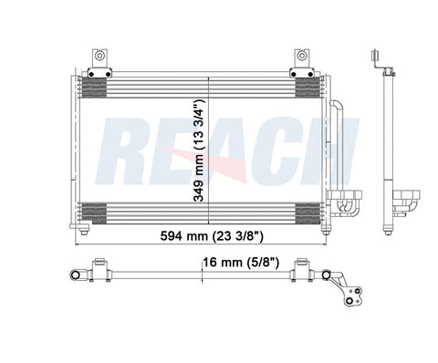 2002 KIA RIO 1.5 L CONDENSER REA31-3066P