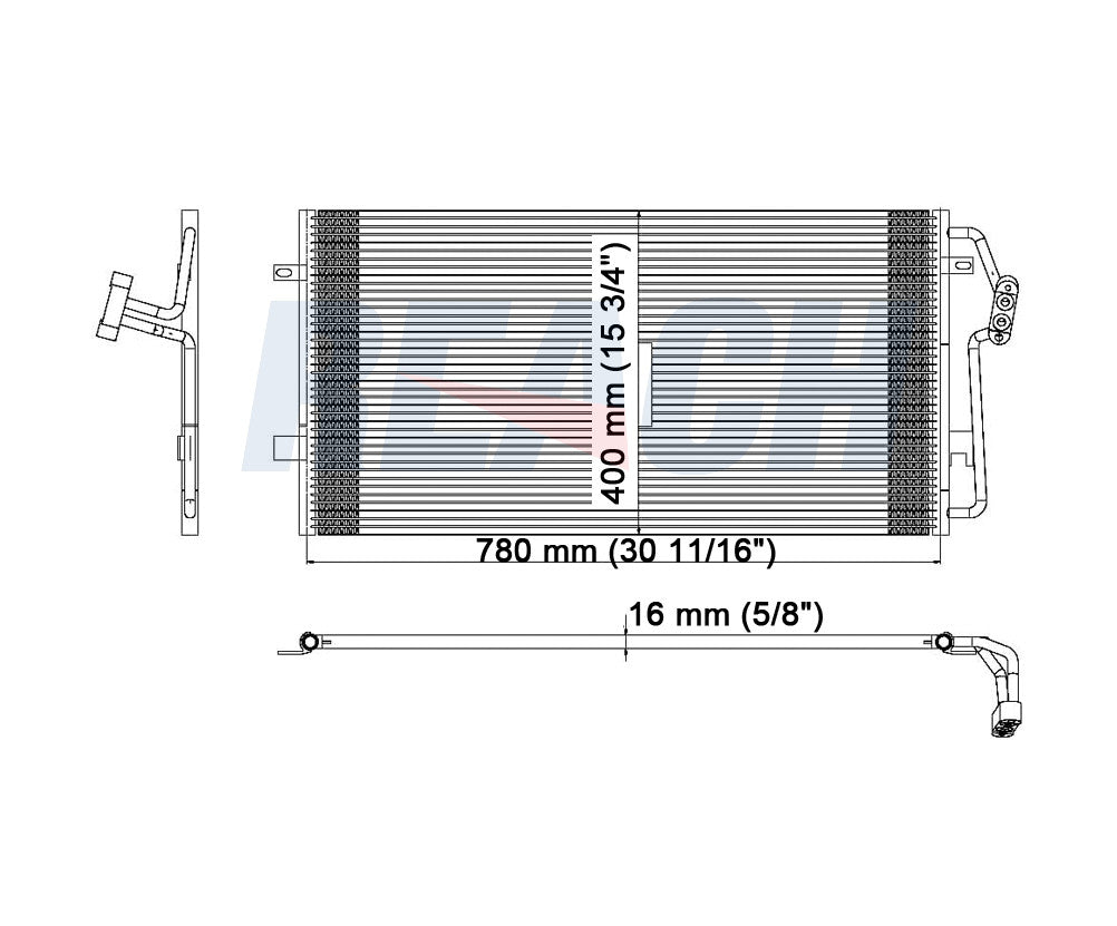 2003 CADILLAC DEVILLE 4.6 L CONDENSER REA31-3070P