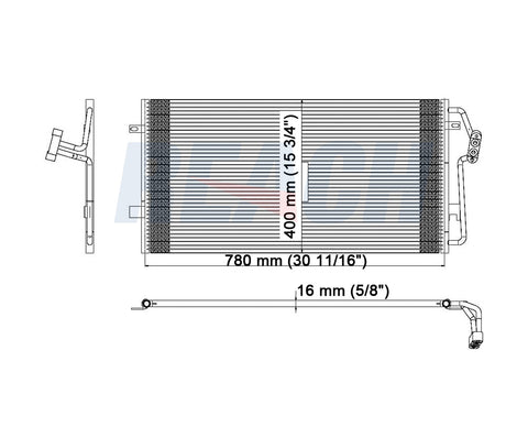 2003 CADILLAC DEVILLE 4.6 L CONDENSER REA31-3070P
