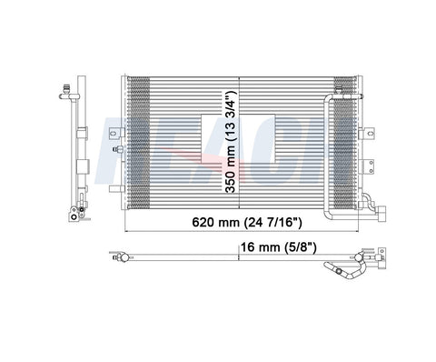 1999 SAAB 9-5 3.0 L CONDENSER REA31-3072P