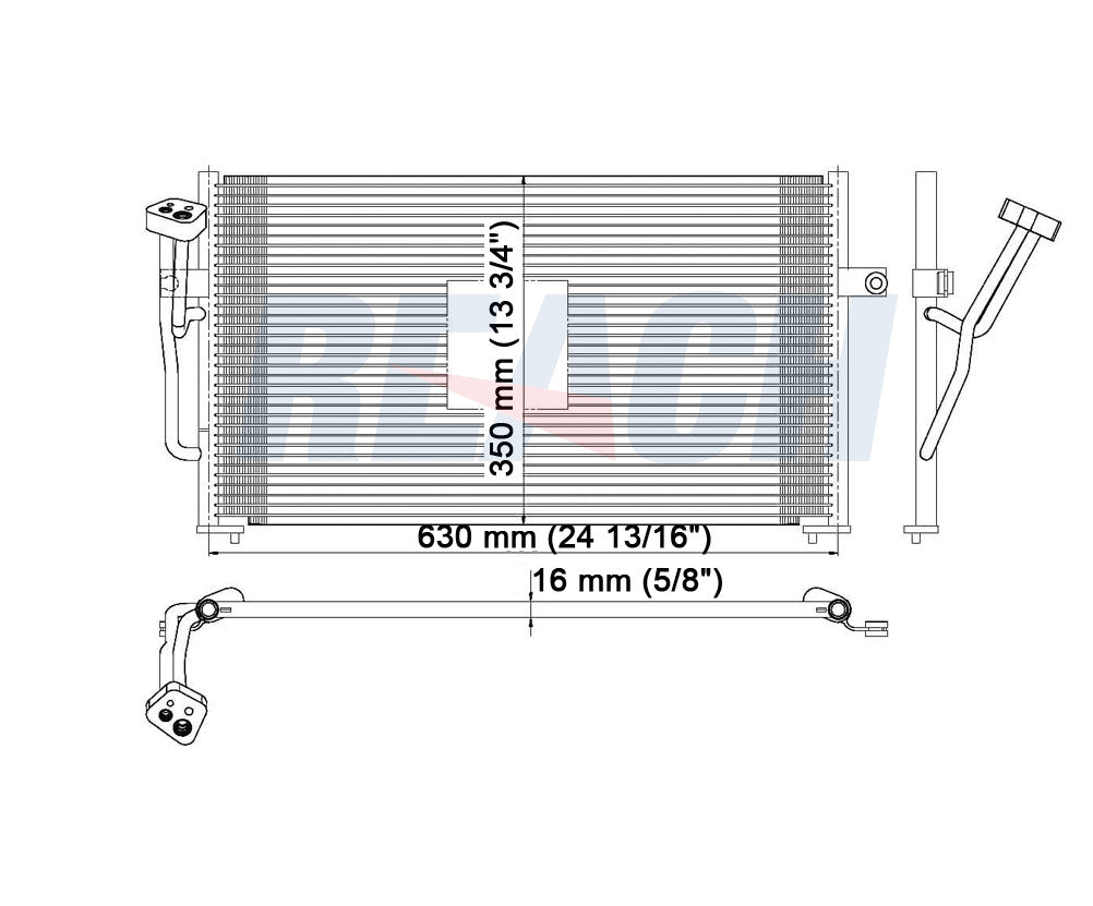 2000 VOLVO S40 1.9 L CONDENSER REA31-3074P