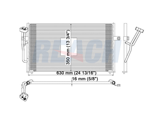 2001 VOLVO S40 1.9 L CONDENSER REA31-3074P
