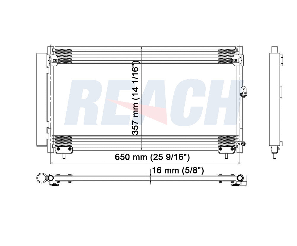 2005 LEXUS IS300 3.0 L CONDENSER REA31-3076P