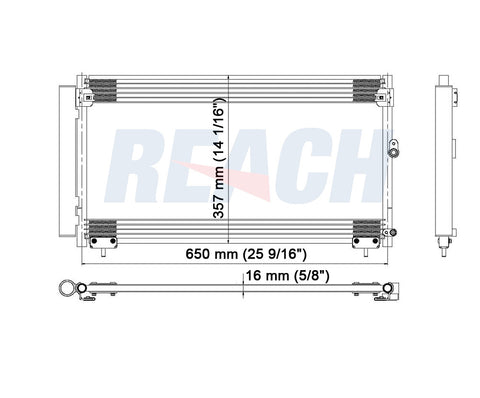 2002 LEXUS IS300 3.0 L CONDENSER REA31-3076P