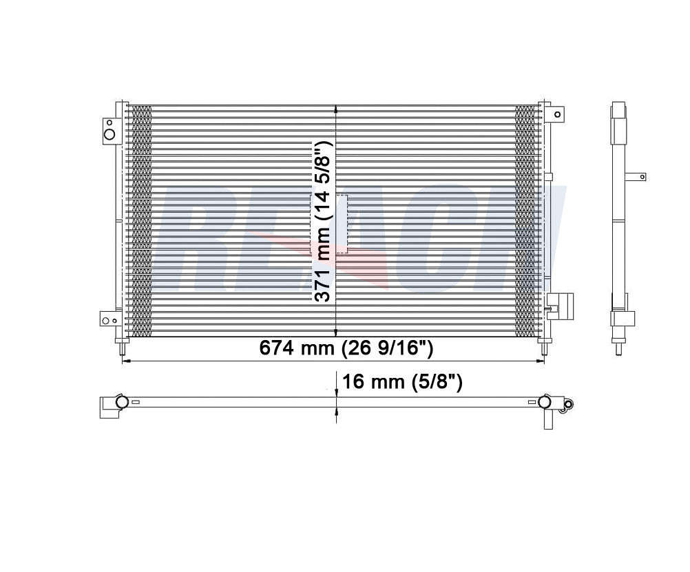 2005 HONDA ACCORD 3.0 L CONDENSER REA31-3086P