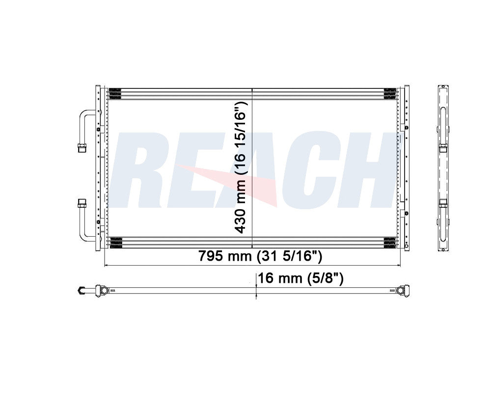 2006 FORD F-150 4.2 L CONDENSER REA31-3092P